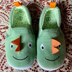 Toddler boy monster / dinosaur shoes